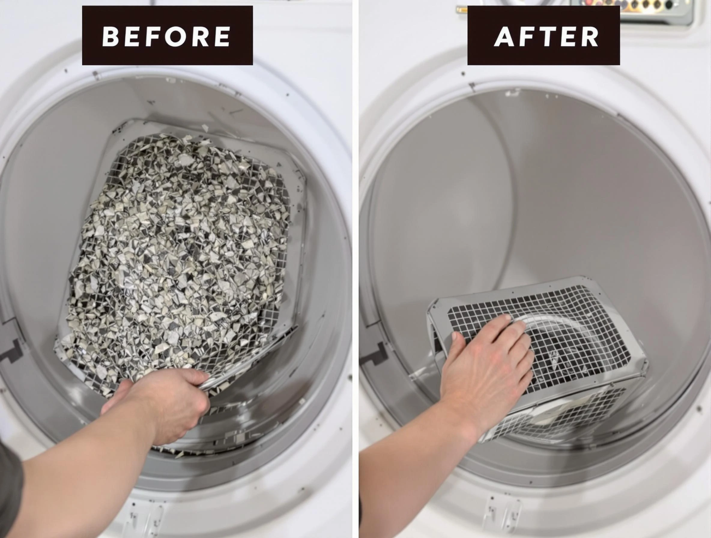 Professional lint trap cleaning by New River Dryer Vent Cleaning in New River