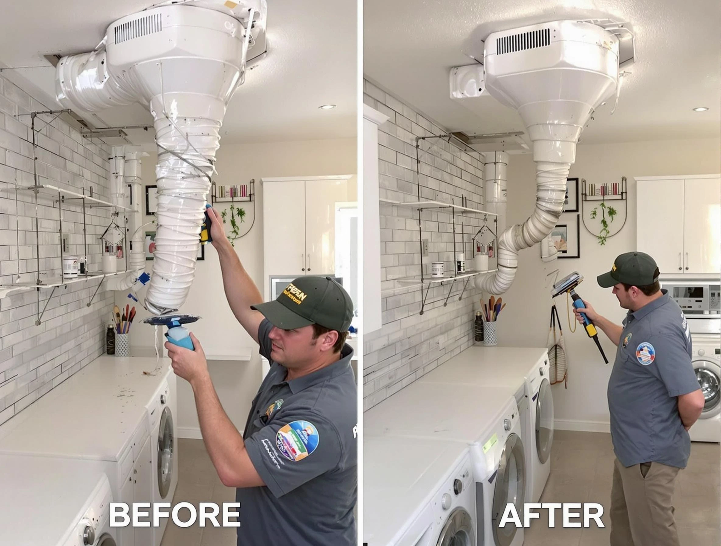 Professional dryer exhaust vent cleaning by New River Dryer Vent Cleaning in New River